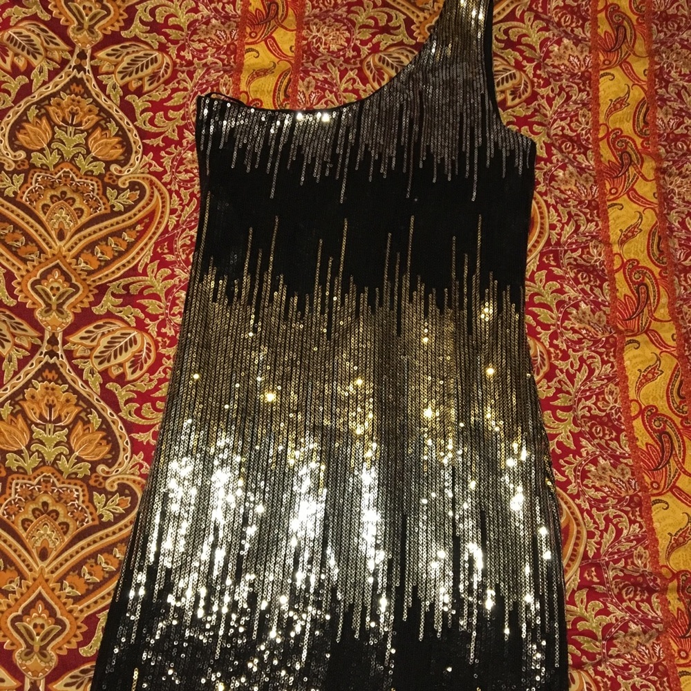Sequin Fitted Mini Dress